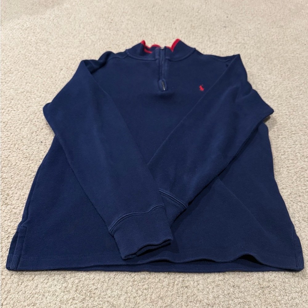 Boys Polo by Ralph Lauren Navy Blue Kids Sweater Size L (14/16)